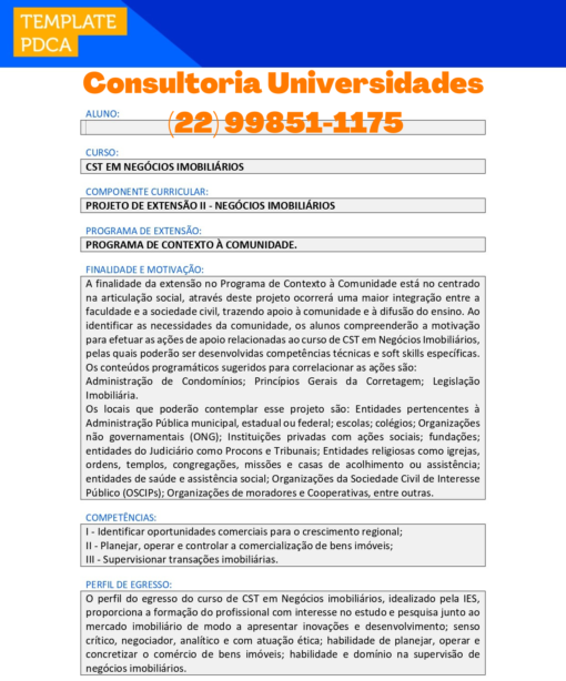 Projeto de extensão II Negócios Imobiliários