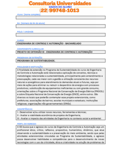 Projeto de extensão III - Engenharia de controle e automação