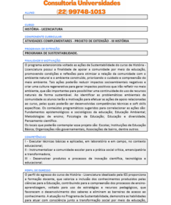 Projeto de extensão III - História
